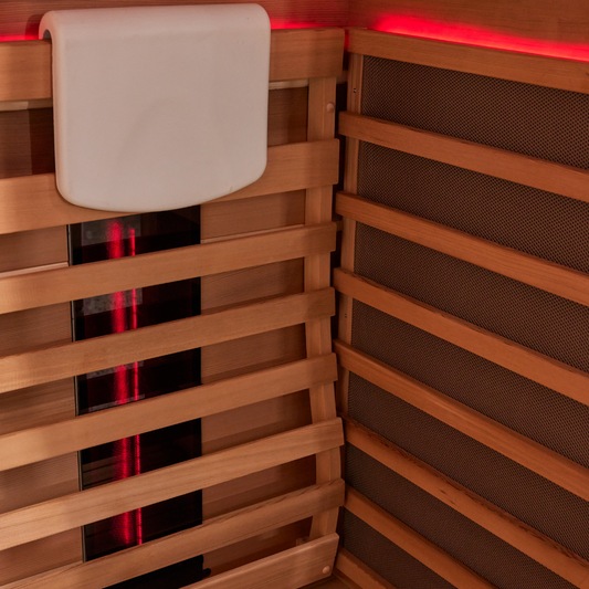 pause. 2 Person full spectrum infrared sauna