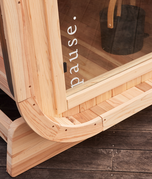 Traditional Outdoor Sauna by pause.