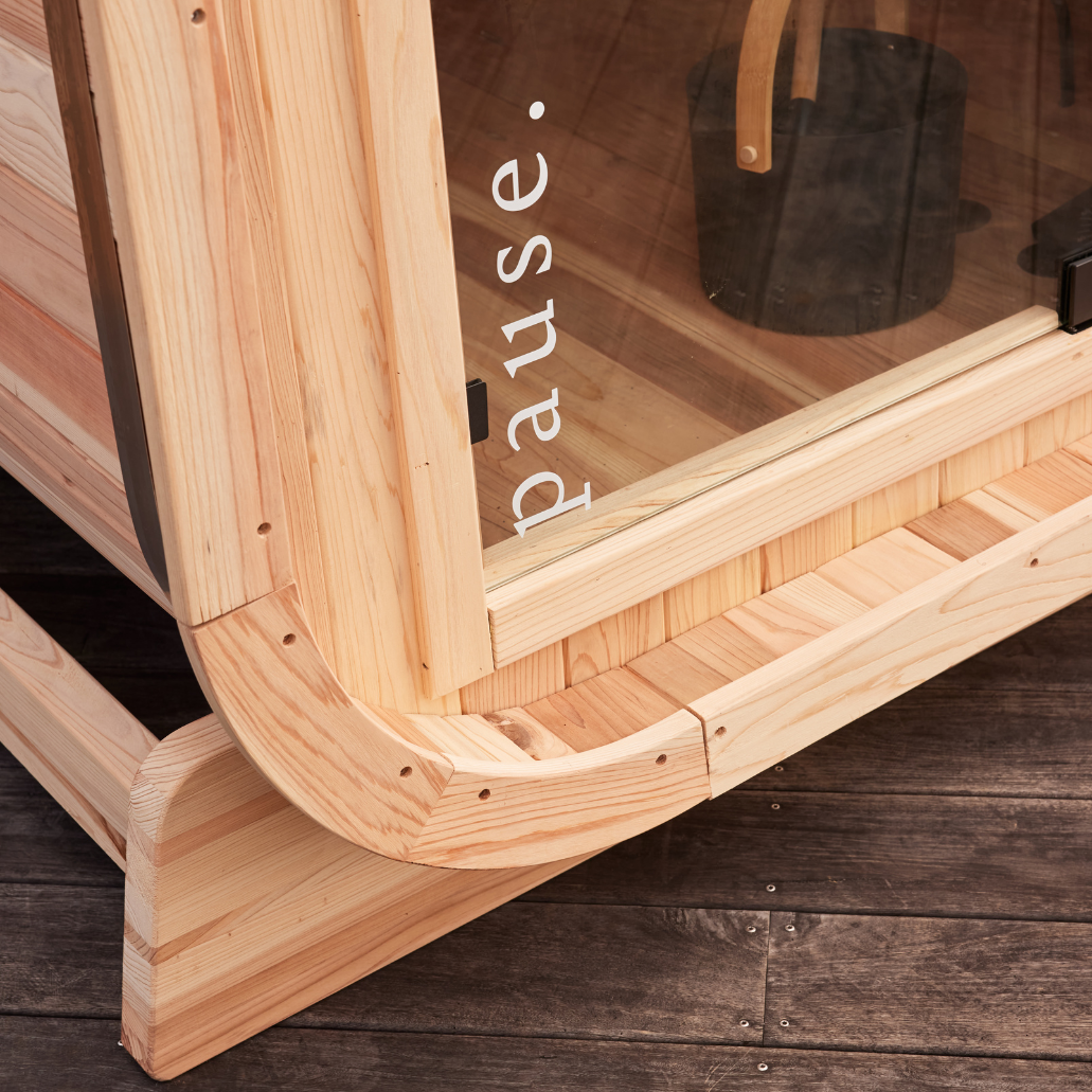 Traditional Outdoor Sauna by pause.