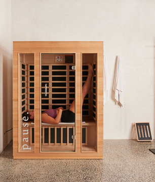pause. 3 person far infrared sauna