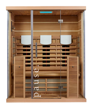 pause 3 person full spectrum infrared sauna