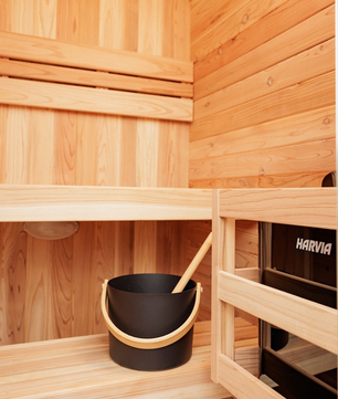 Traditional Outdoor Sauna by pause.