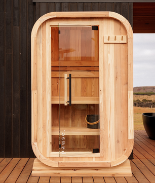 Traditional Outdoor Sauna by pause.